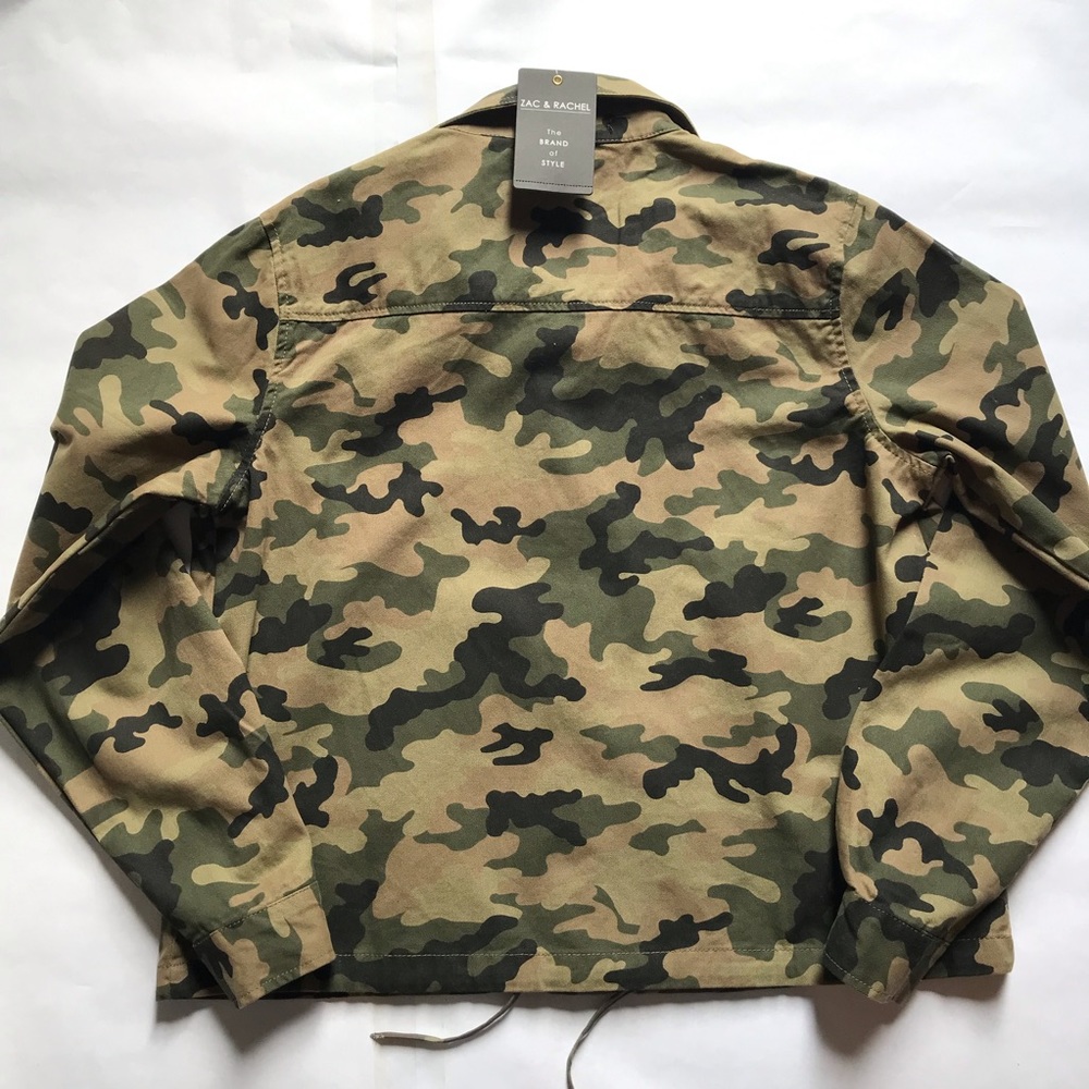 Zac & Rachel Camo Jacket Small Army Green - Picture 5 of 13